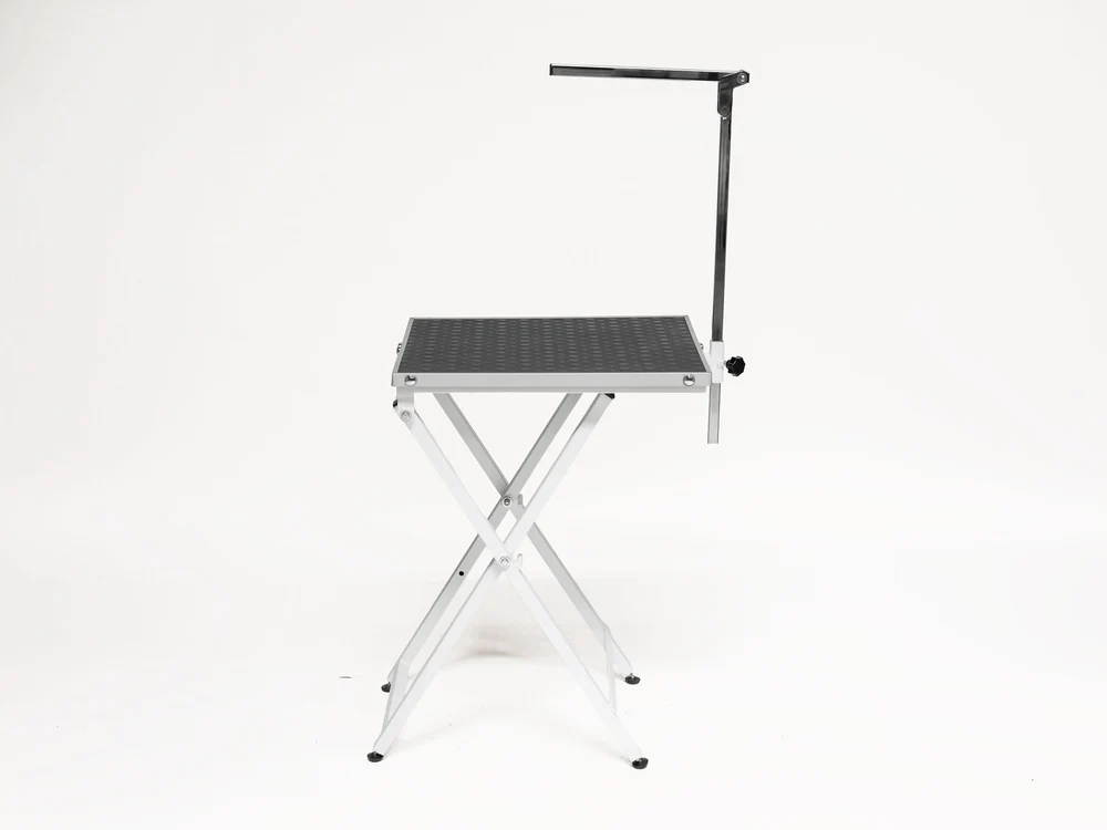 Folding Veterinary Grooming and Examination Table - White (Rectangular Top Table) | TrioCare-6015